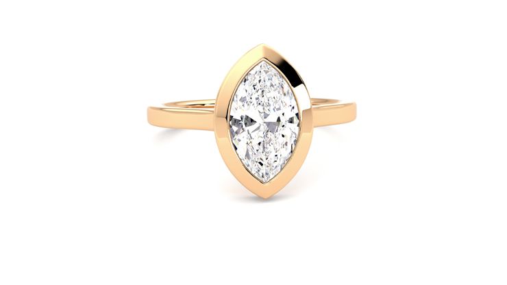 Taylor & Hart Sirius Marquise Engagement Ring 360 degree image 2