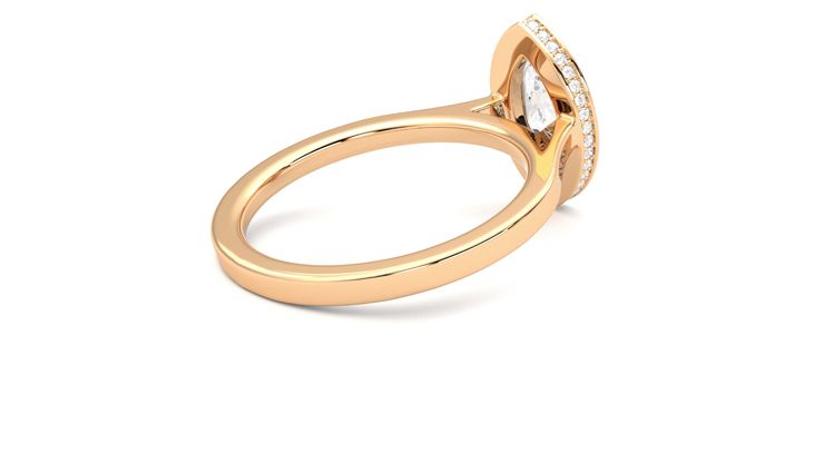 Taylor & Hart Sirius Marquise Engagement Ring 360 degree image 12