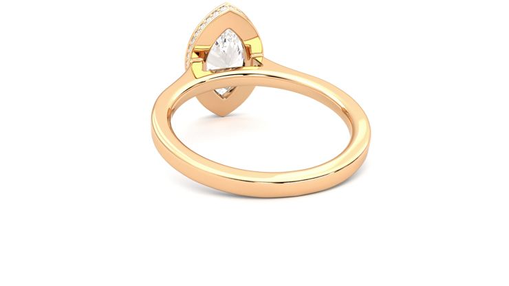 Taylor & Hart Sirius Marquise Engagement Ring 360 degree image 16