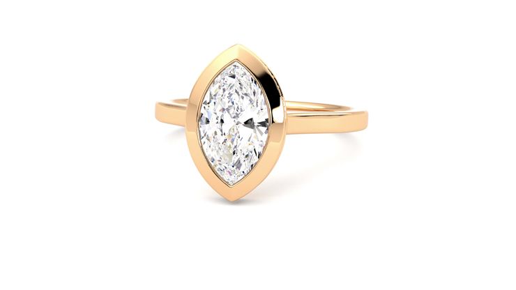 Taylor & Hart Sirius Marquise Engagement Ring 360 degree image 27