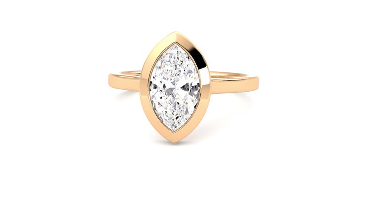 Taylor & Hart Sirius Marquise Engagement Ring 360 degree image 28