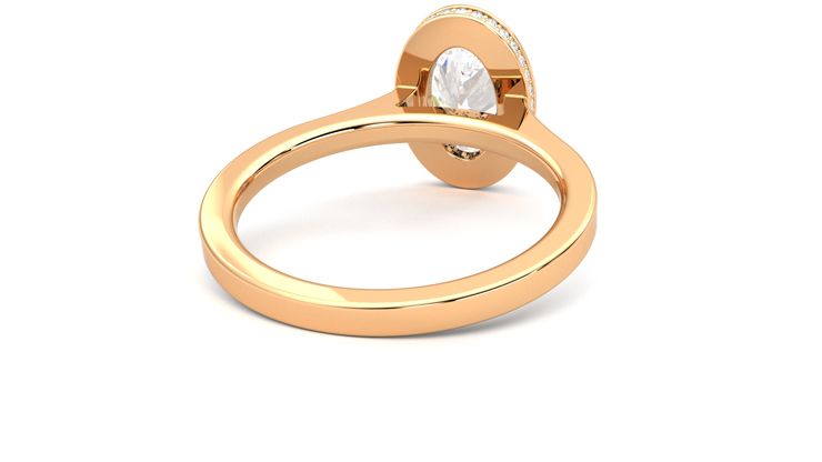 Taylor & Hart Sirius Oval Engagement Ring 360 degree image 14