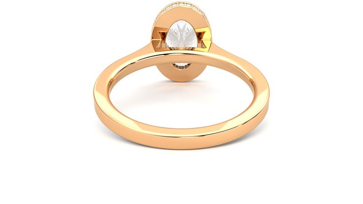 Taylor & Hart Sirius Oval Engagement Ring 360 degree image 15