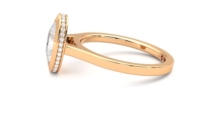 Taylor & Hart Sirius Oval Engagement Ring 360 degree image 21