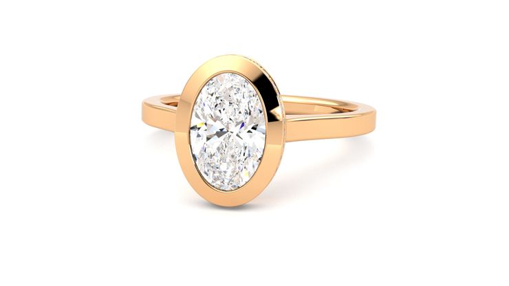 Taylor & Hart Sirius Oval Engagement Ring 360 degree image 27