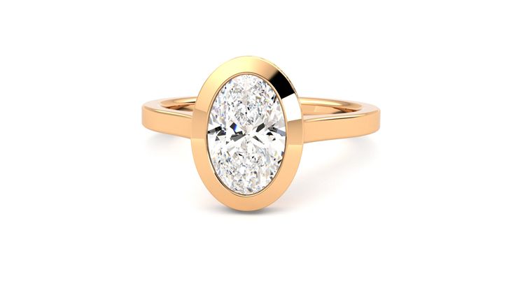 Taylor & Hart Sirius Oval Engagement Ring 360 degree image 28
