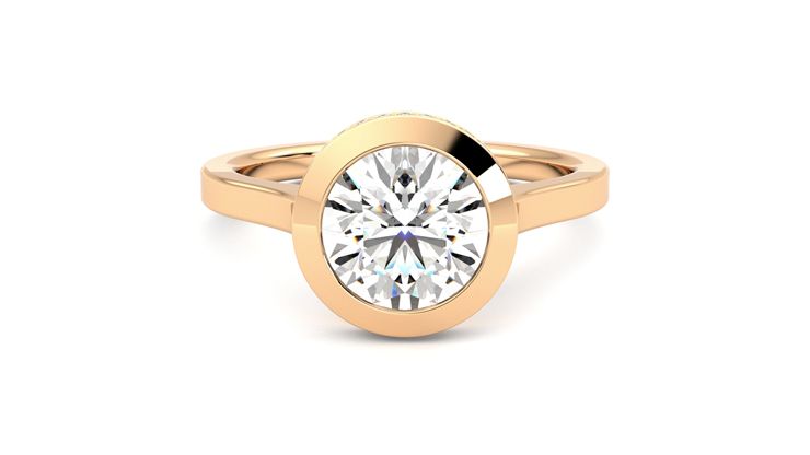 Taylor & Hart Sirius Round Engagement Ring 360 degree image 0