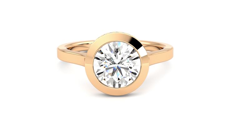 Taylor & Hart Sirius Round Engagement Ring 360 degree image 1