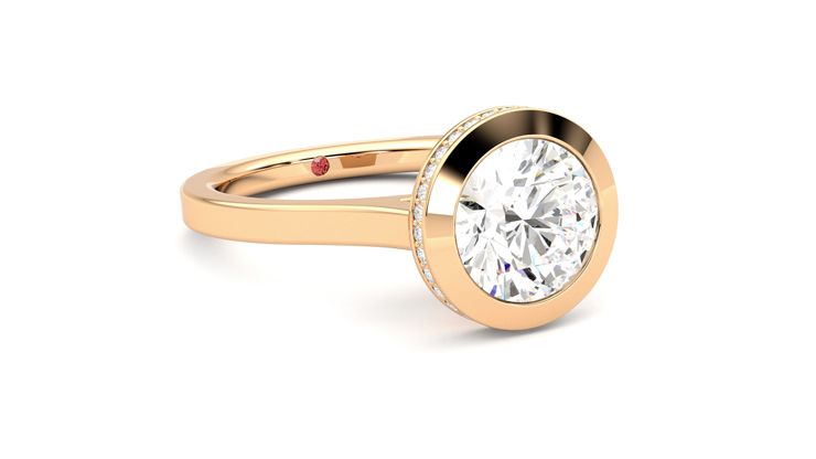 Taylor & Hart Sirius Round Engagement Ring 360 degree image 5