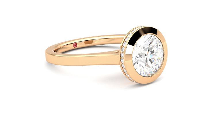 Taylor & Hart Sirius Round Engagement Ring 360 degree image 6