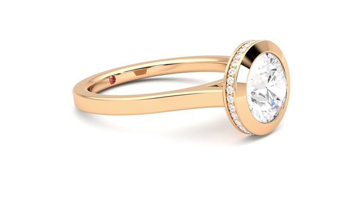 Taylor & Hart Sirius Round Engagement Ring 360 degree image 7