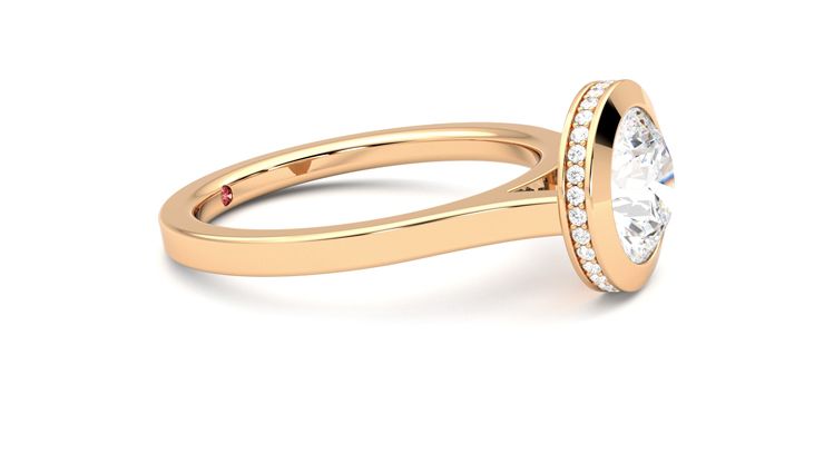 Taylor & Hart Sirius Round Engagement Ring 360 degree image 8