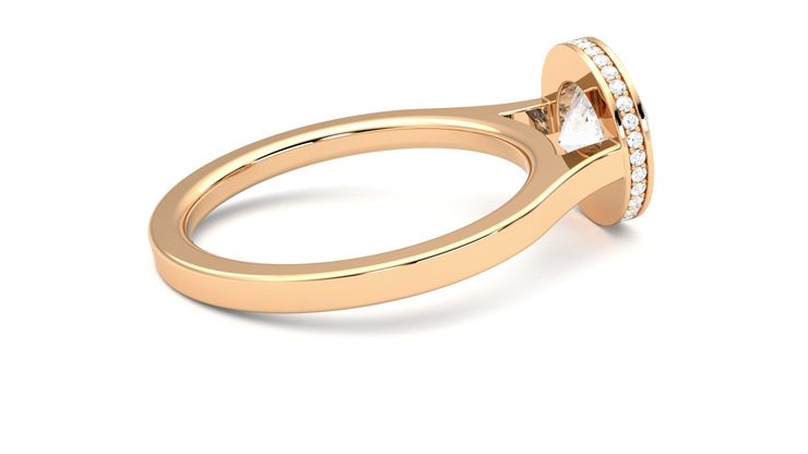 Taylor & Hart Sirius Round Engagement Ring 360 degree image 11