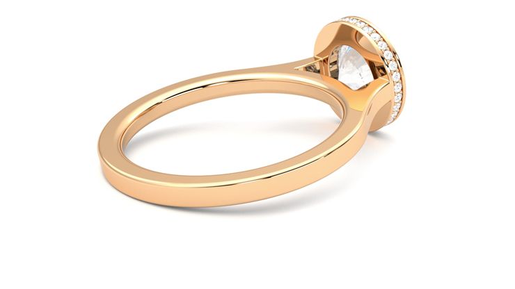 Taylor & Hart Sirius Round Engagement Ring 360 degree image 12