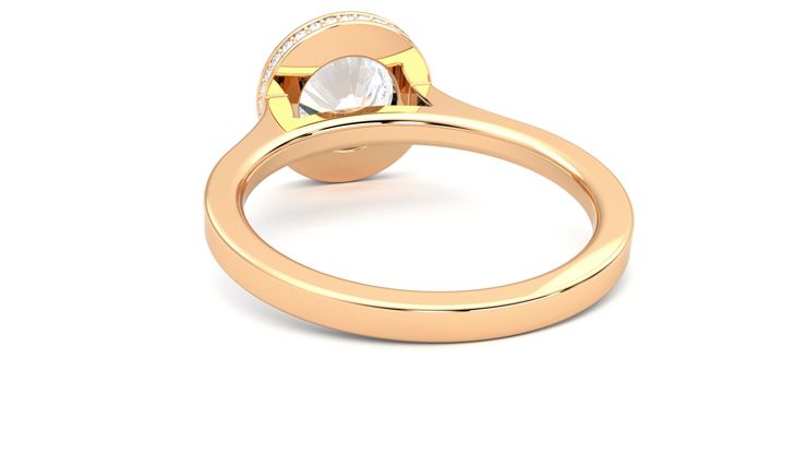 Taylor & Hart Sirius Round Engagement Ring 360 degree image 16