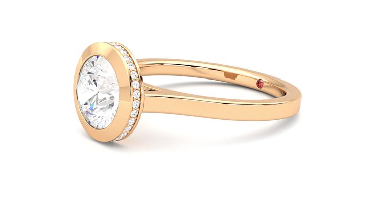 Taylor & Hart Sirius Round Engagement Ring 360 degree image 23