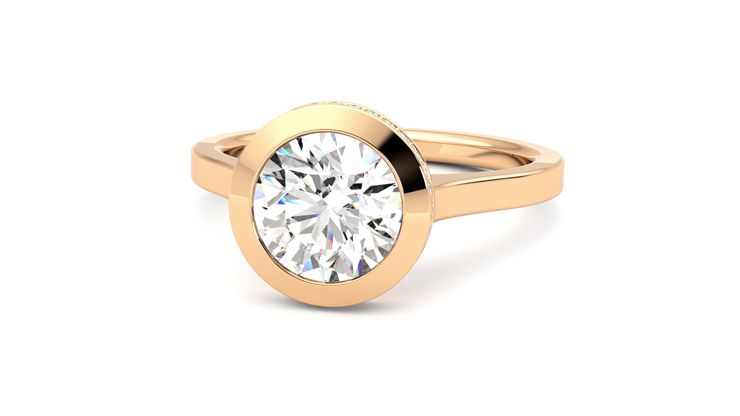 Taylor & Hart Sirius Round Engagement Ring 360 degree image 27