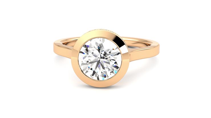 Taylor & Hart Sirius Round Engagement Ring 360 degree image 28