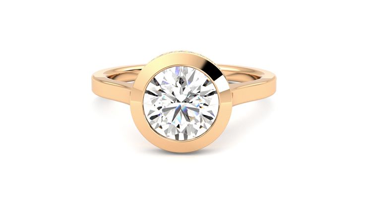 Taylor & Hart Sirius Round Engagement Ring 360 degree image 29