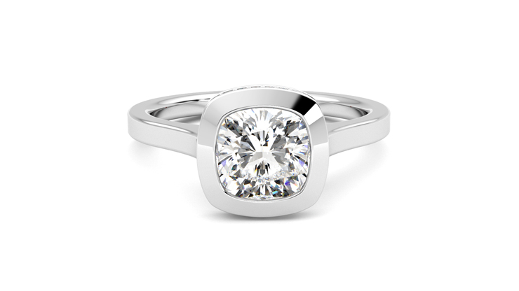 Taylor & Hart Sirius Cushion Engagement Ring 360 degree image 1