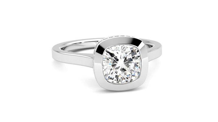 Taylor & Hart Sirius Cushion Engagement Ring 360 degree image 3