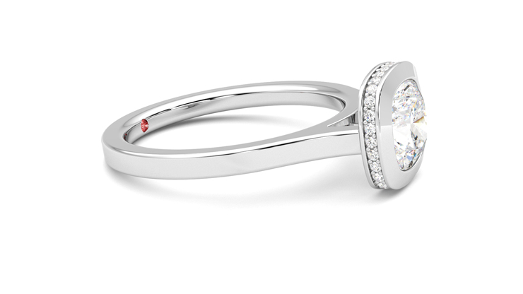 Taylor & Hart Sirius Cushion Engagement Ring 360 degree image 8