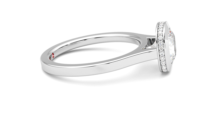 Taylor & Hart Sirius Cushion Engagement Ring 360 degree image 9