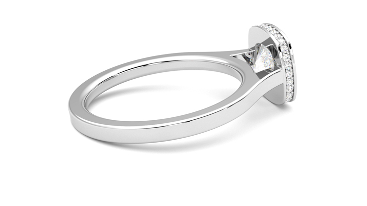 Taylor & Hart Sirius Cushion Engagement Ring 360 degree image 11