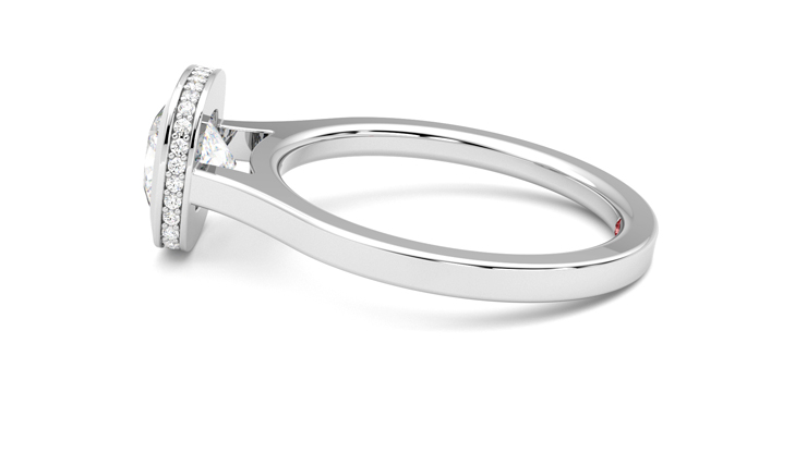 Taylor & Hart Sirius Cushion Engagement Ring 360 degree image 20