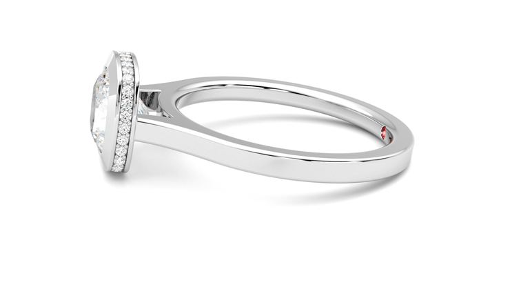 Taylor & Hart Sirius Cushion Engagement Ring 360 degree image 21