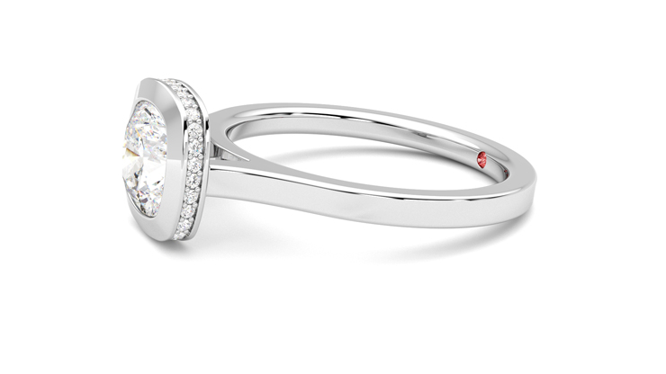 Taylor & Hart Sirius Cushion Engagement Ring 360 degree image 22