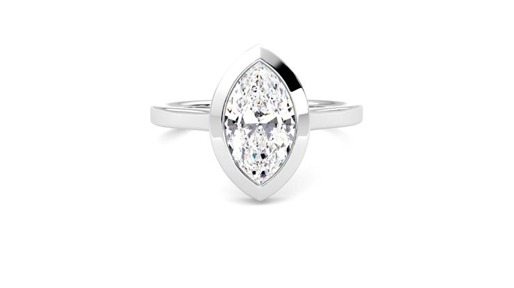 Taylor & Hart Sirius Marquise Engagement Ring 360 degree image 1