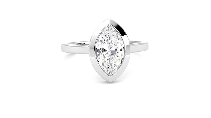 Taylor & Hart Sirius Marquise Engagement Ring 360 degree image 2