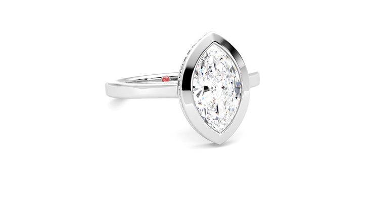 Taylor & Hart Sirius Marquise Engagement Ring 360 degree image 4