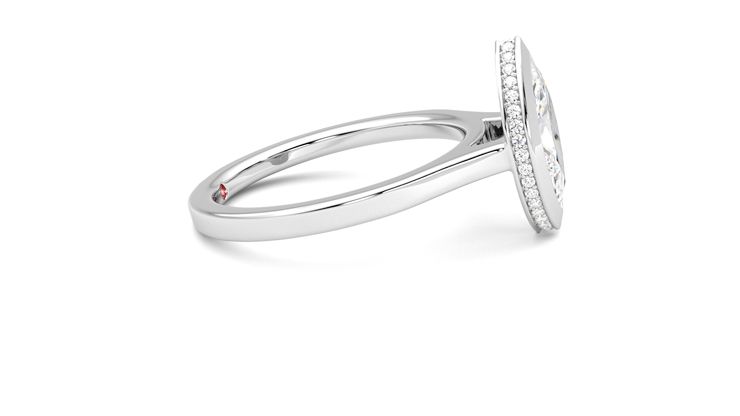 Taylor & Hart Sirius Marquise Engagement Ring 360 degree image 9