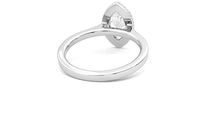 Taylor & Hart Sirius Marquise Engagement Ring 360 degree image 14