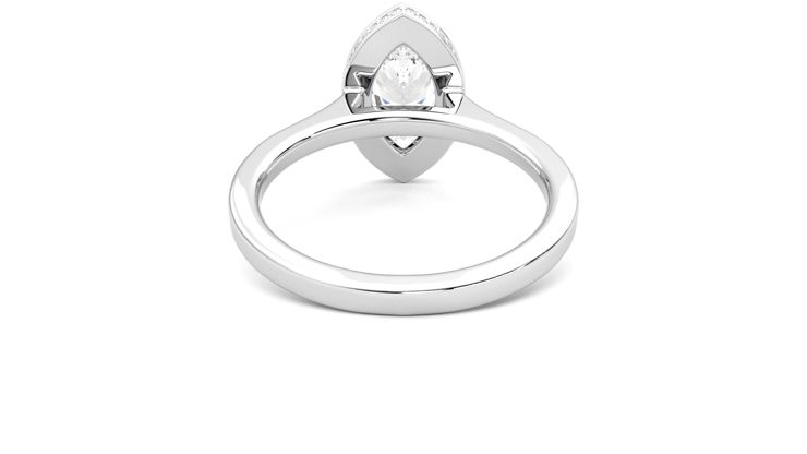Taylor & Hart Sirius Marquise Engagement Ring 360 degree image 15