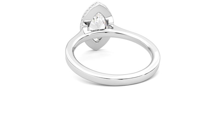 Taylor & Hart Sirius Marquise Engagement Ring 360 degree image 16