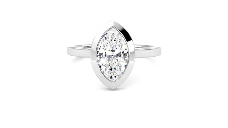 Taylor & Hart Sirius Marquise Engagement Ring 360 degree image 29