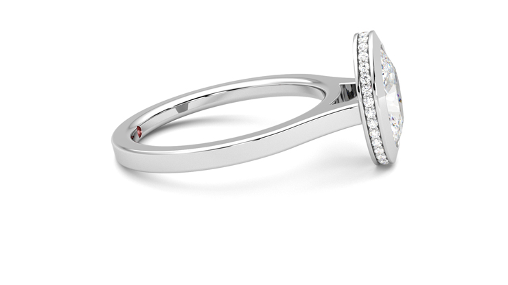 Taylor & Hart Sirius Oval Engagement Ring 360 degree image 9