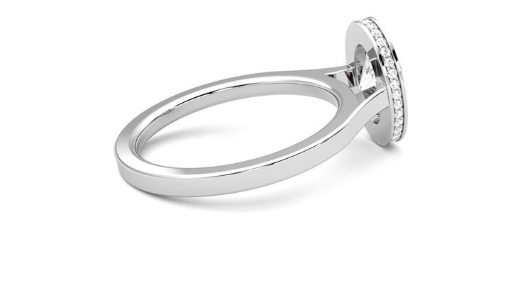 Taylor & Hart Sirius Oval Engagement Ring 360 degree image 11