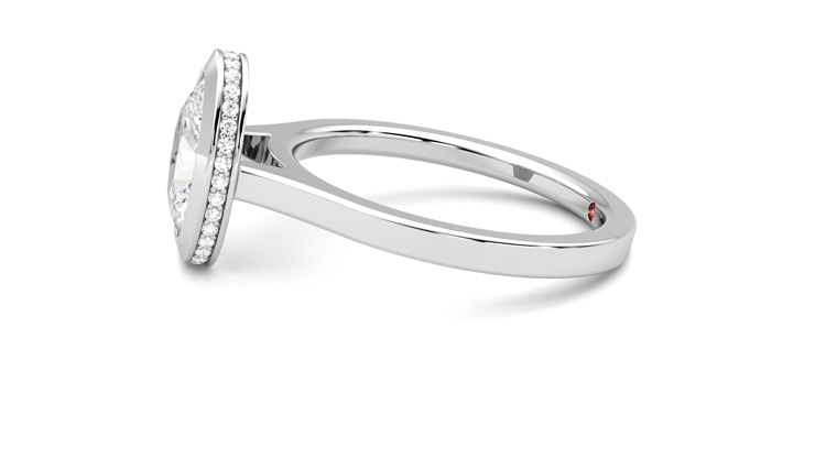 Taylor & Hart Sirius Oval Engagement Ring 360 degree image 21