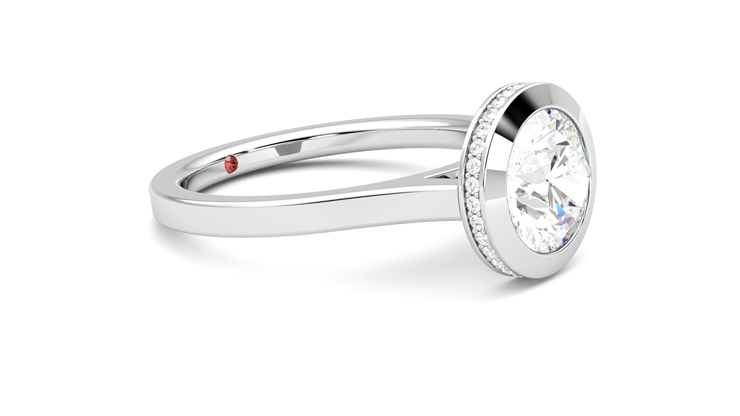 Taylor & Hart Sirius Round Engagement Ring 360 degree image 7