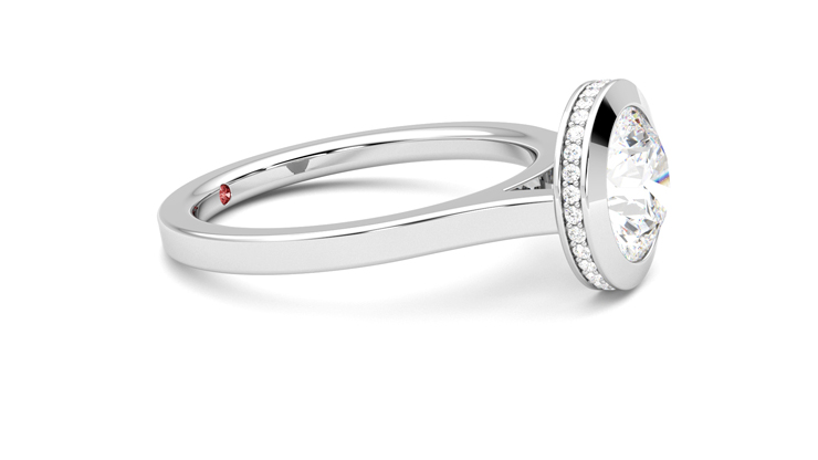 Taylor & Hart Sirius Round Engagement Ring 360 degree image 8