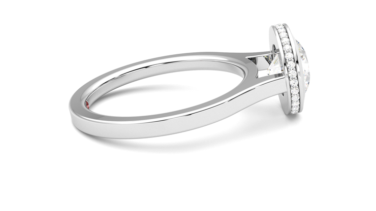 Taylor & Hart Sirius Round Engagement Ring 360 degree image 10