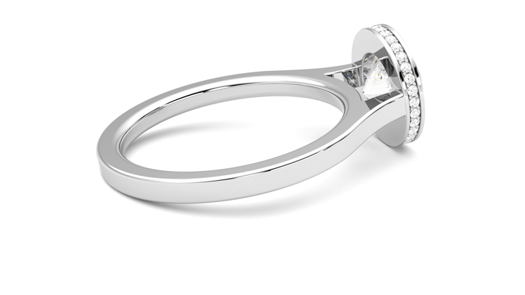 Taylor & Hart Sirius Round Engagement Ring 360 degree image 11