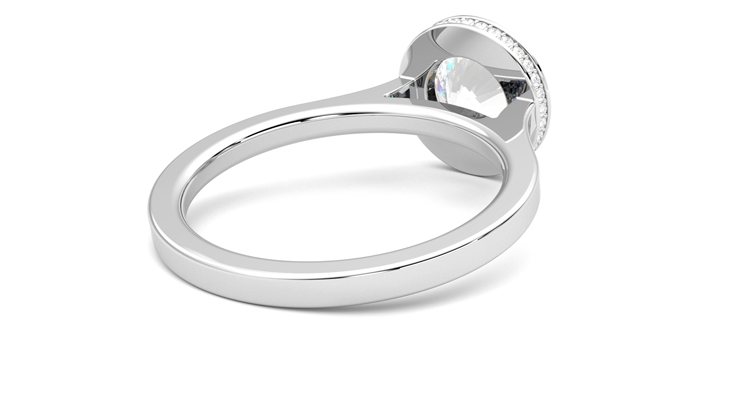 Taylor & Hart Sirius Round Engagement Ring 360 degree image 13