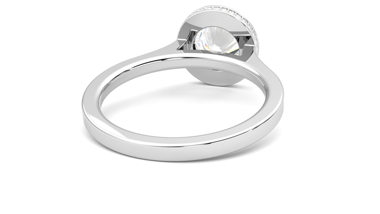 Taylor & Hart Sirius Round Engagement Ring 360 degree image 14