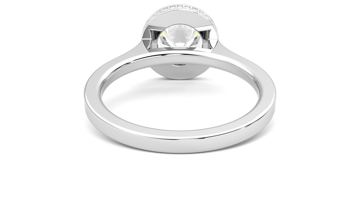 Taylor & Hart Sirius Round Engagement Ring 360 degree image 15