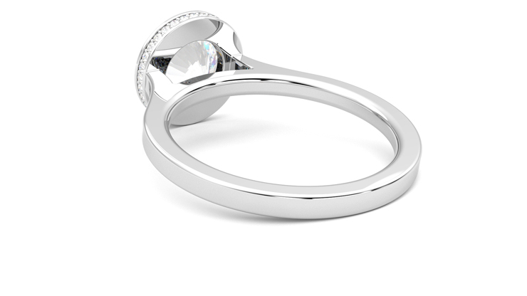 Taylor & Hart Sirius Round Engagement Ring 360 degree image 17